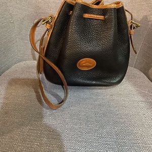 Dooney & Bourke all weather leather bucket bag